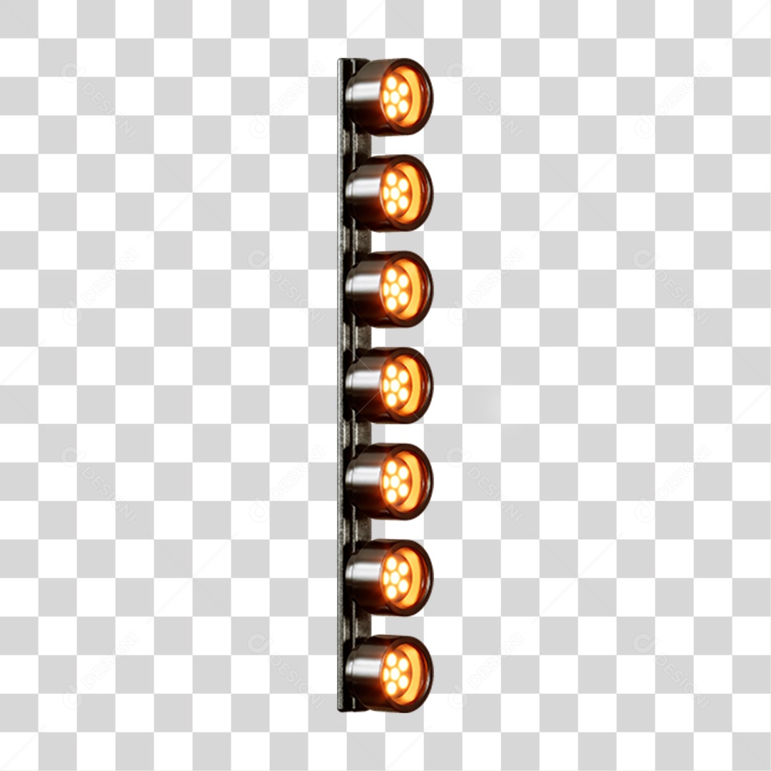 Painel Luzes Holofotes PNG Transparente