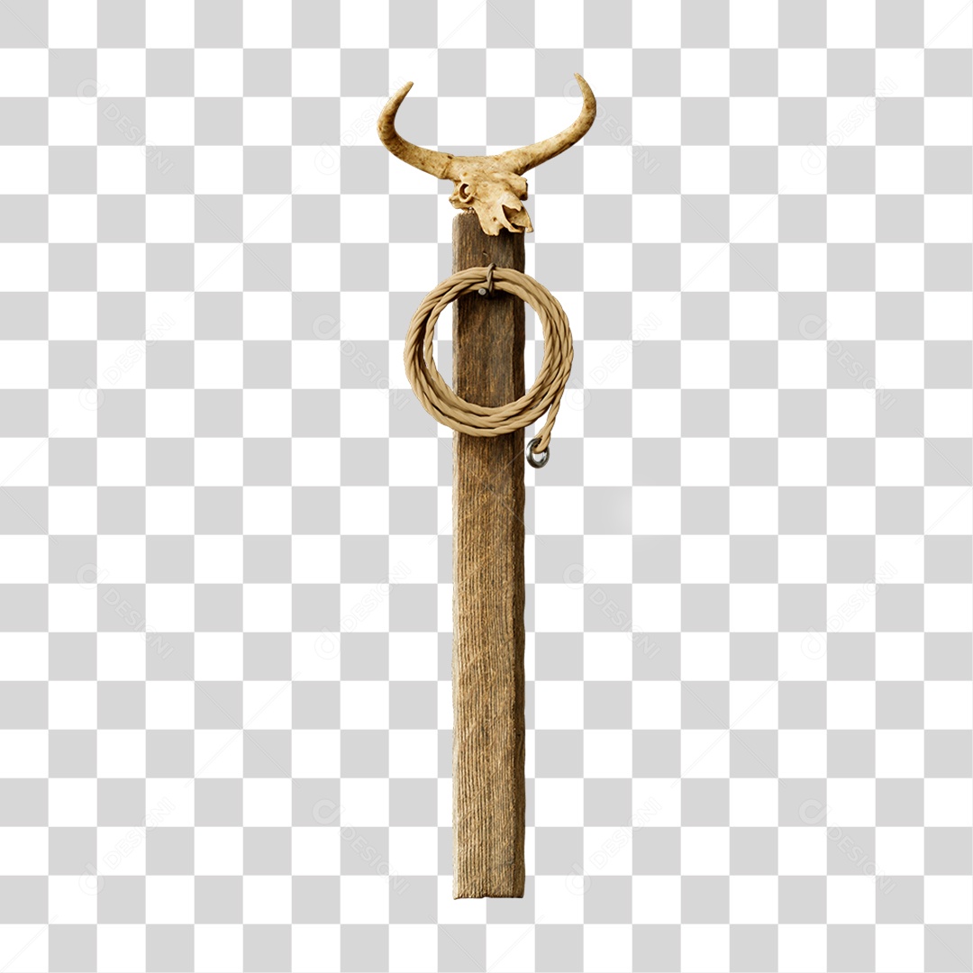 Palanque Crânio Corda PNG Transparente