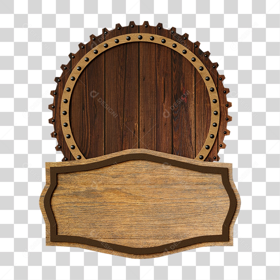 Placas Madeira PNG Transparente