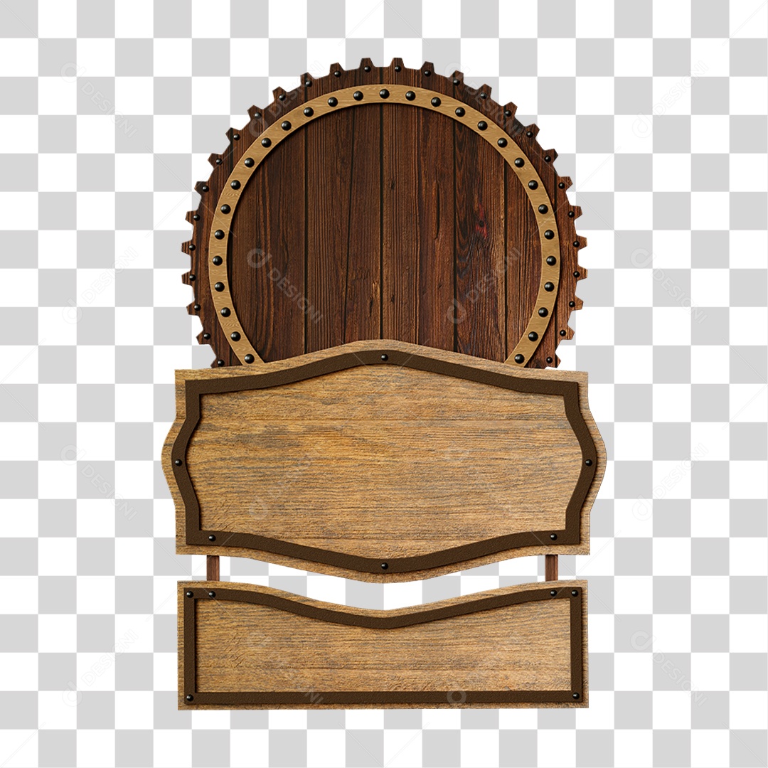 Placas Madeira PNG Transparente