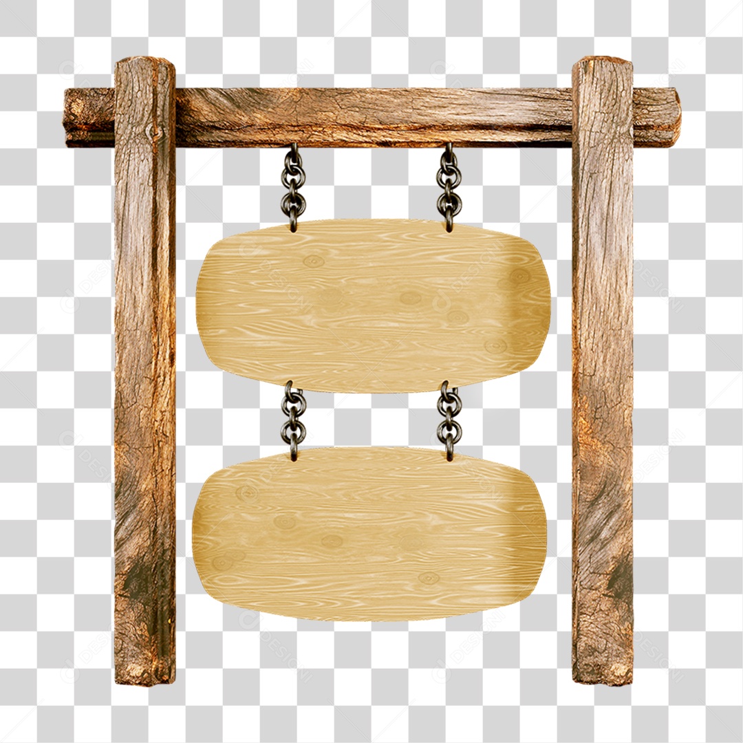 Placas Madeira Pilares PNG Transparente