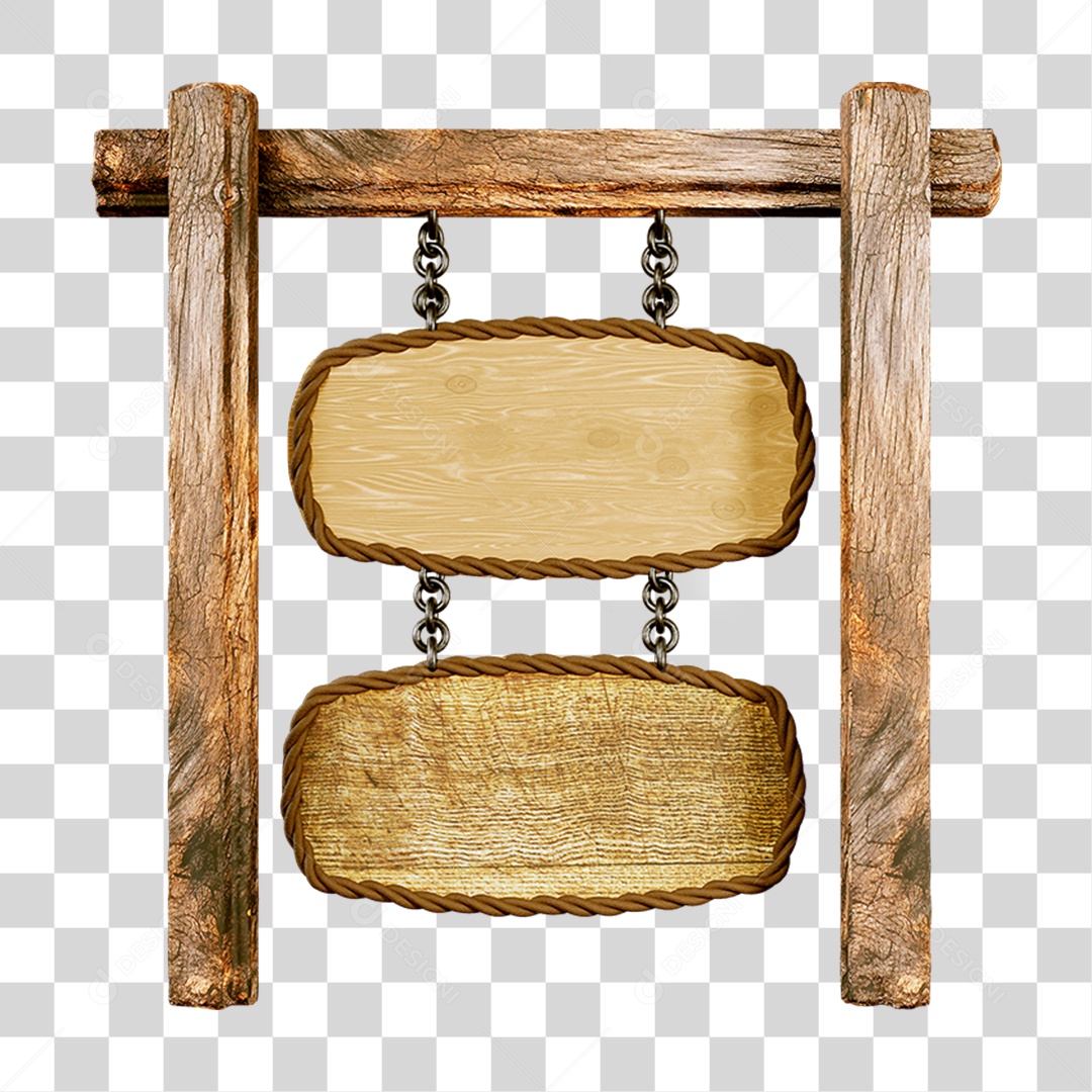 Placas Madeira Pilares PNG Transparente