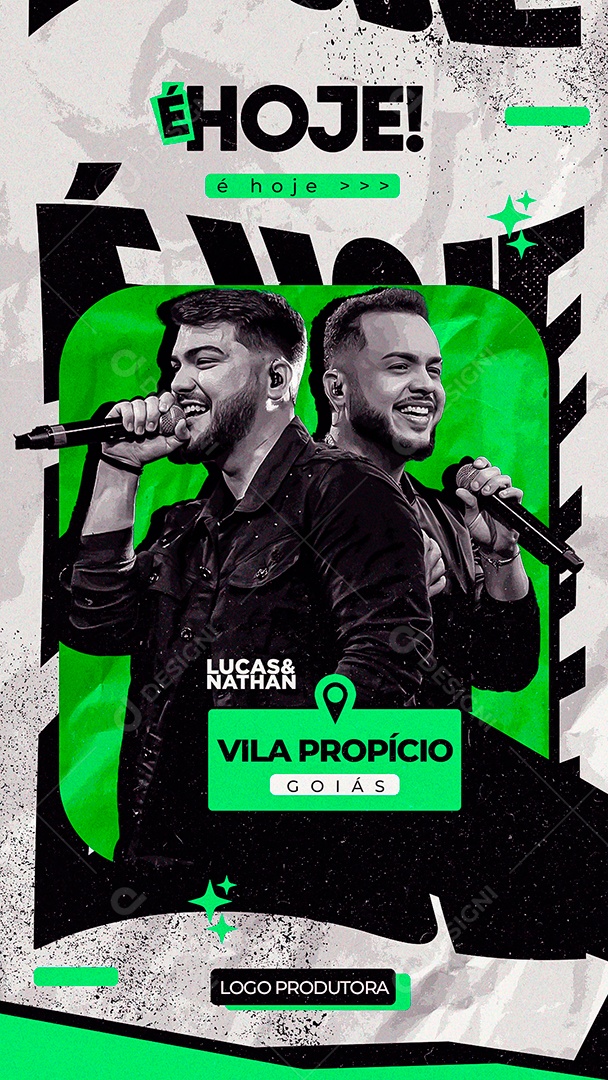 Social Media Flyer é Hoje PSD Editável