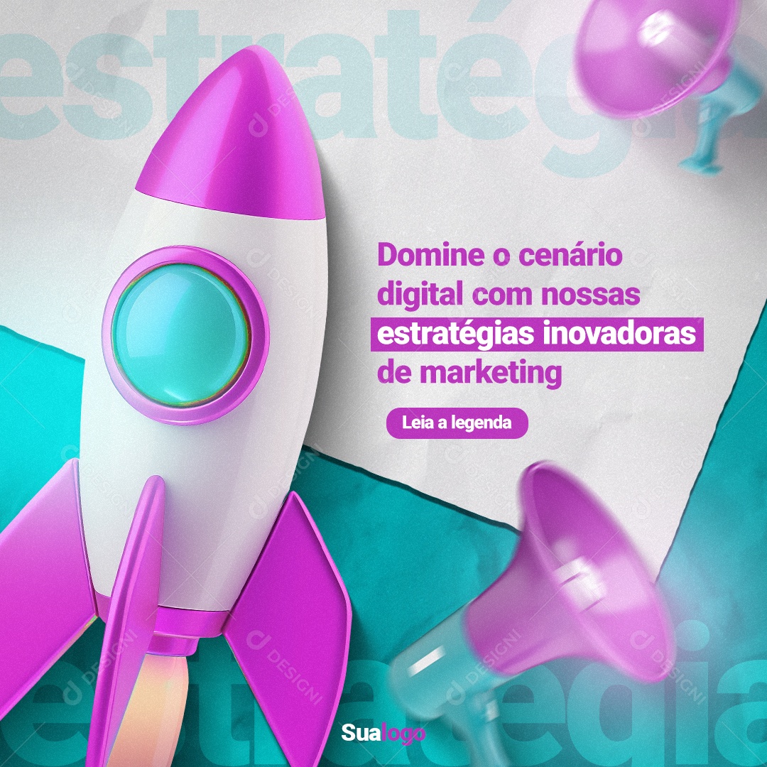 Agência De Marketing Domine o cenário digital com nossas estratégias Social Media PSD Editável