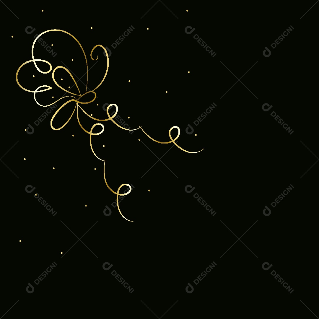 Desenhos de Borboletas Feito a Feito a Mão Vetor EPS