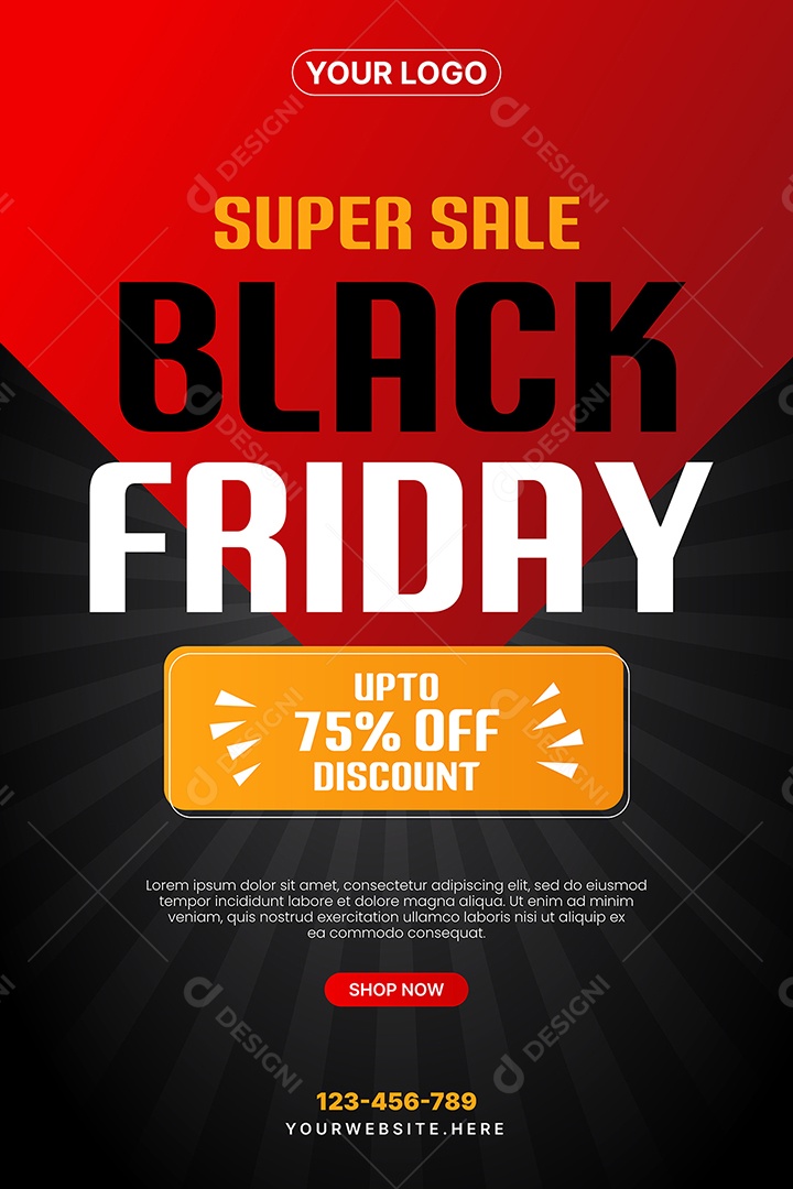 Black Friday Ilustração EPS Editável