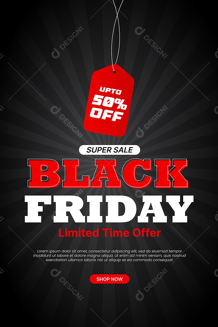 Story Black Friday Ilustração EPS Editável