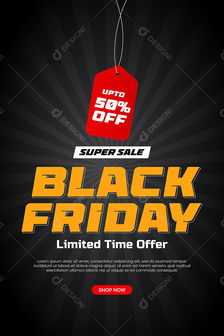 Black Friday Ilustração EPS Editável