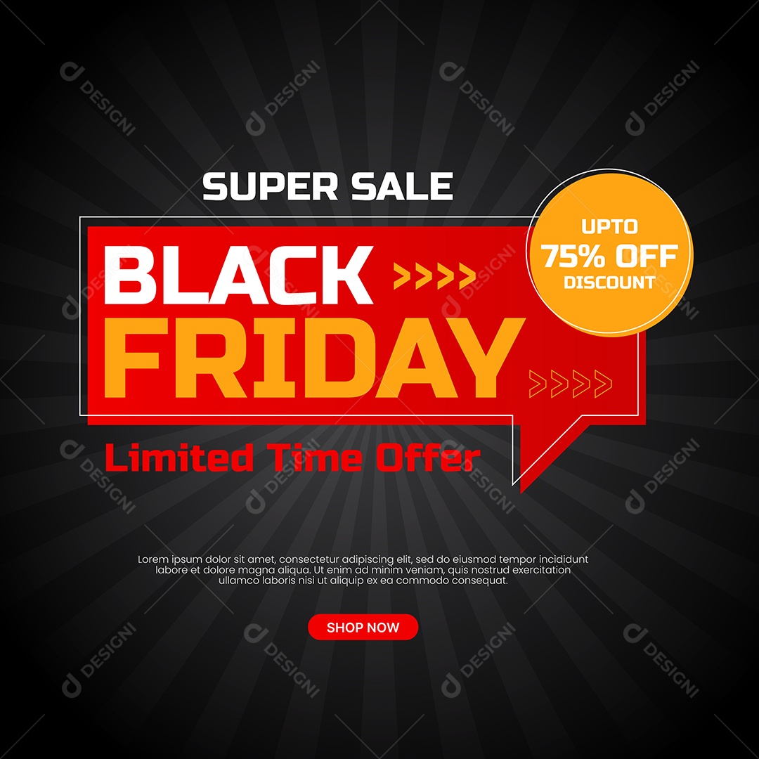 Black Friday Ilustração EPS Editável