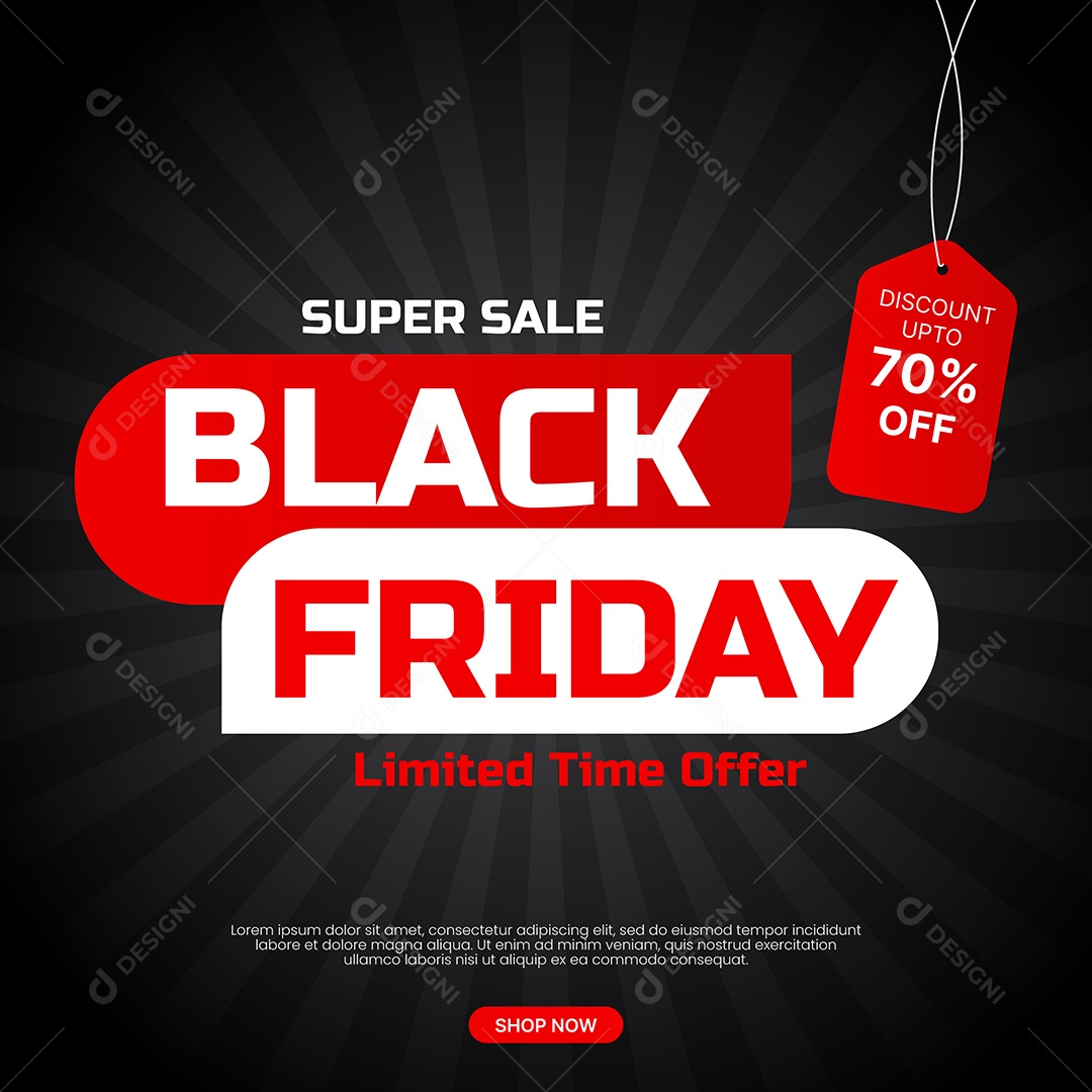 Black Friday Ilustração EPS Editável