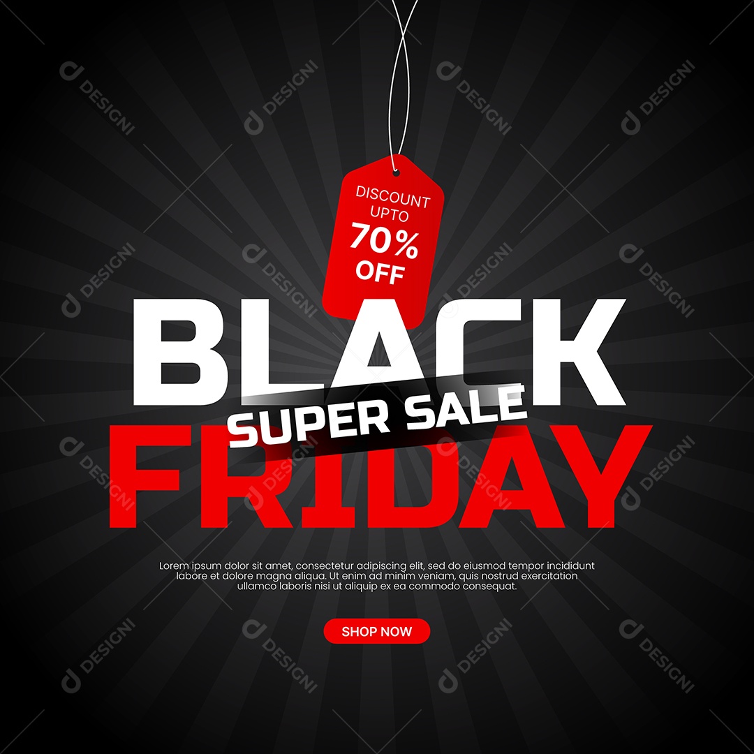 Black Friday Ilustração EPS Editável