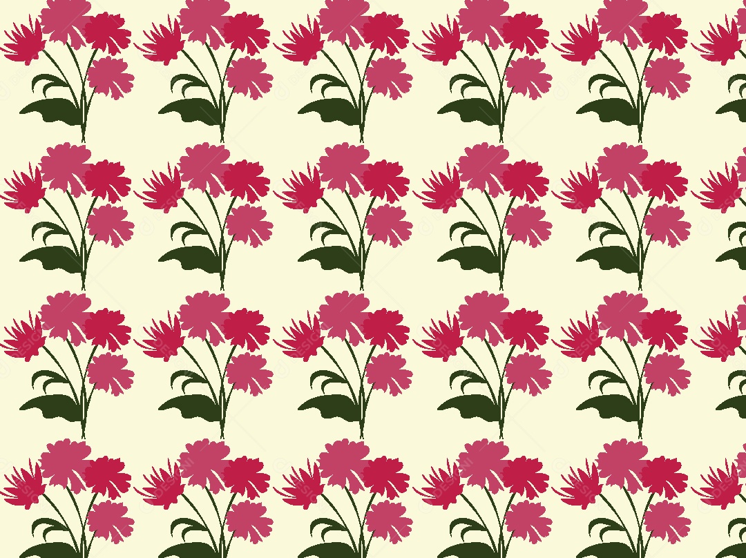 Padrão de Flores Ilustração Vetor EPS