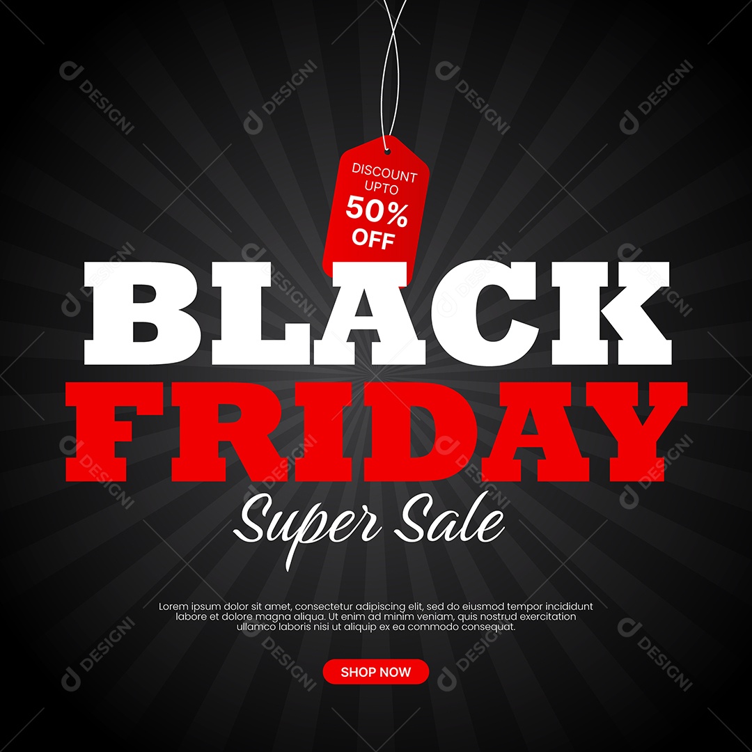 Black Friday Ilustração EPS Editável