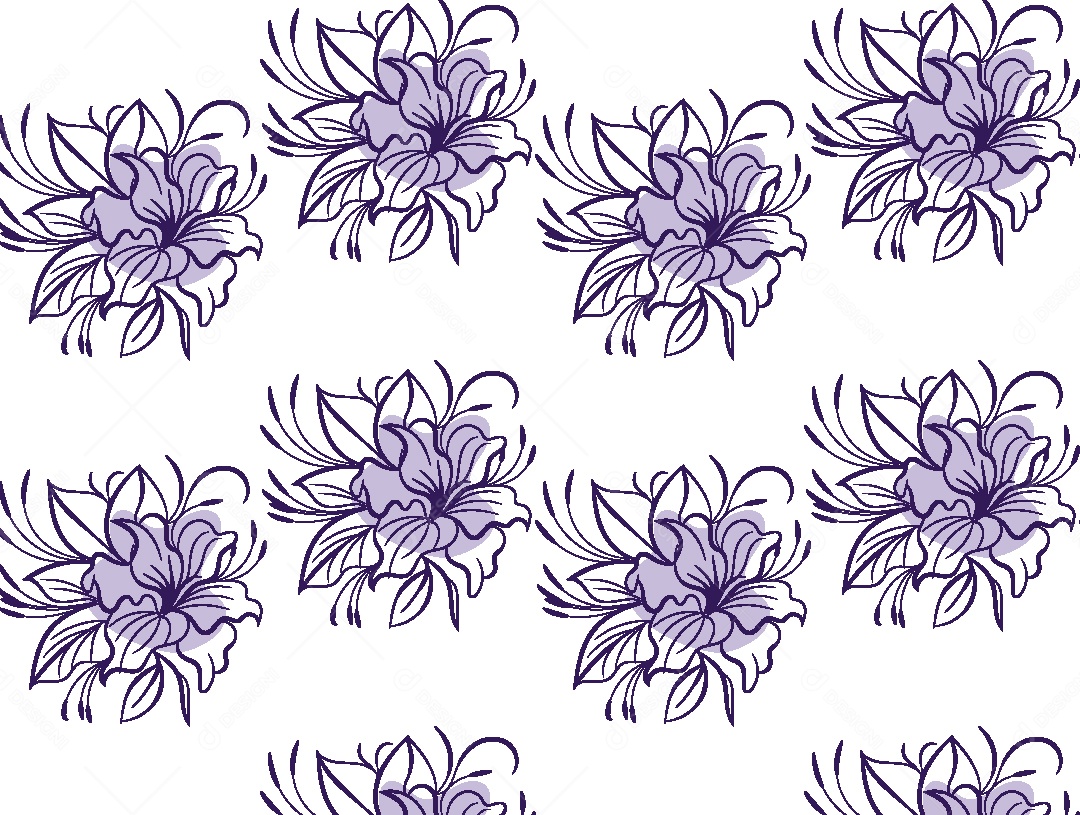 Padrão de Flores Ilustração Vetor EPS