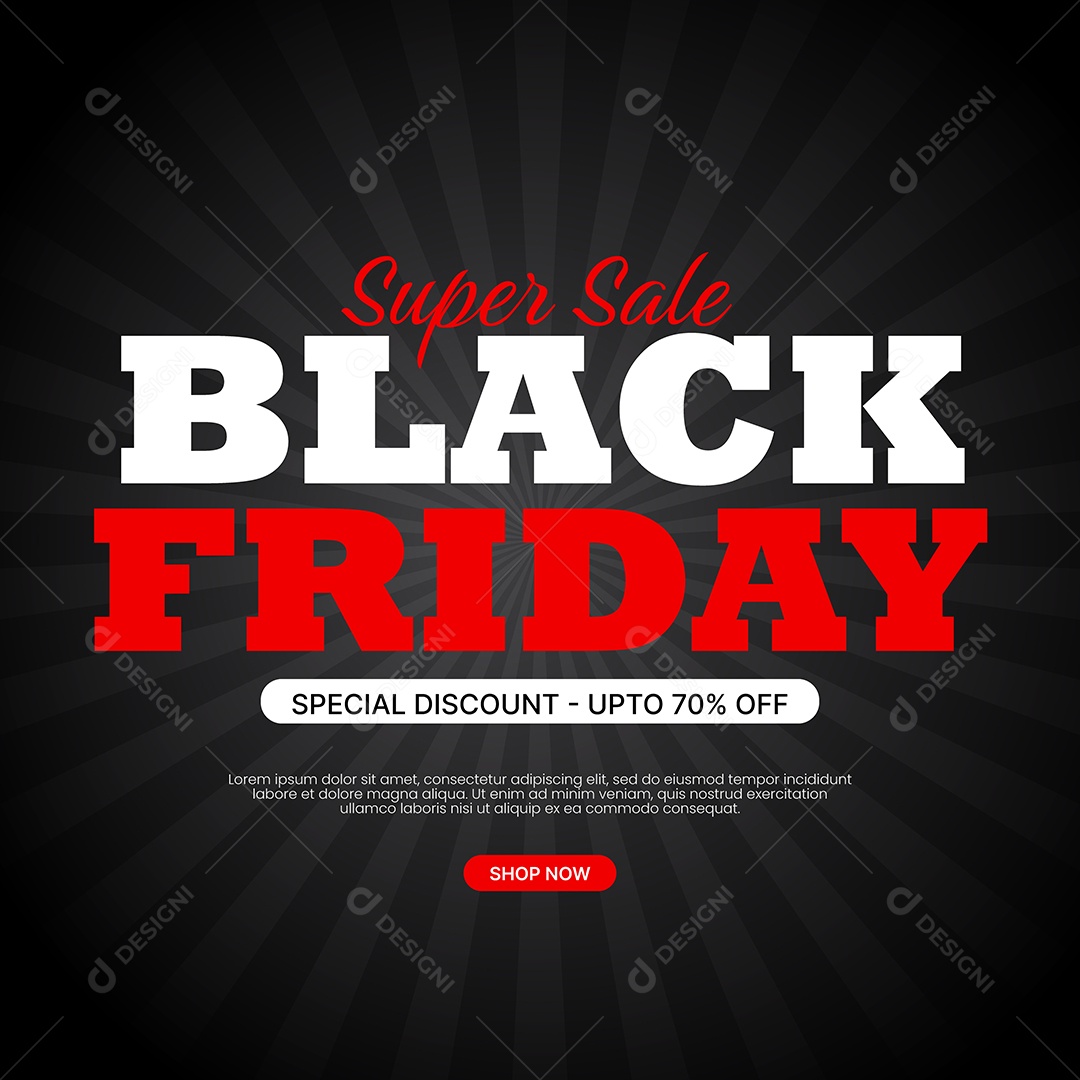 Black Friday Ilustração EPS Editável