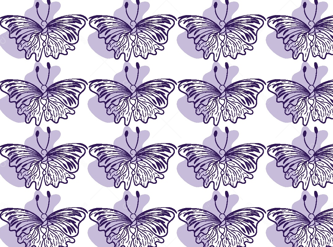 Padrão de Borboletas Ilustração Vetor EPS