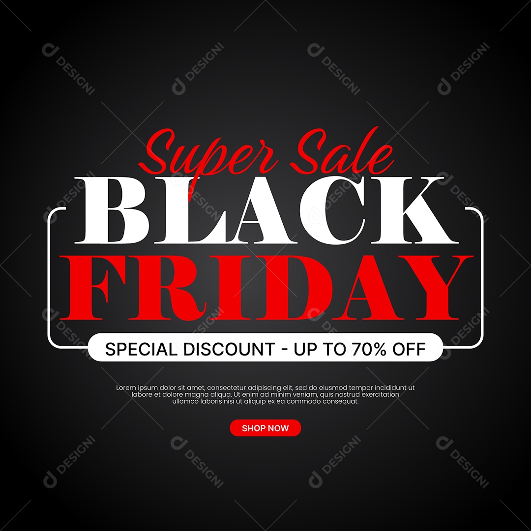 Black Friday Ilustração EPS Editável