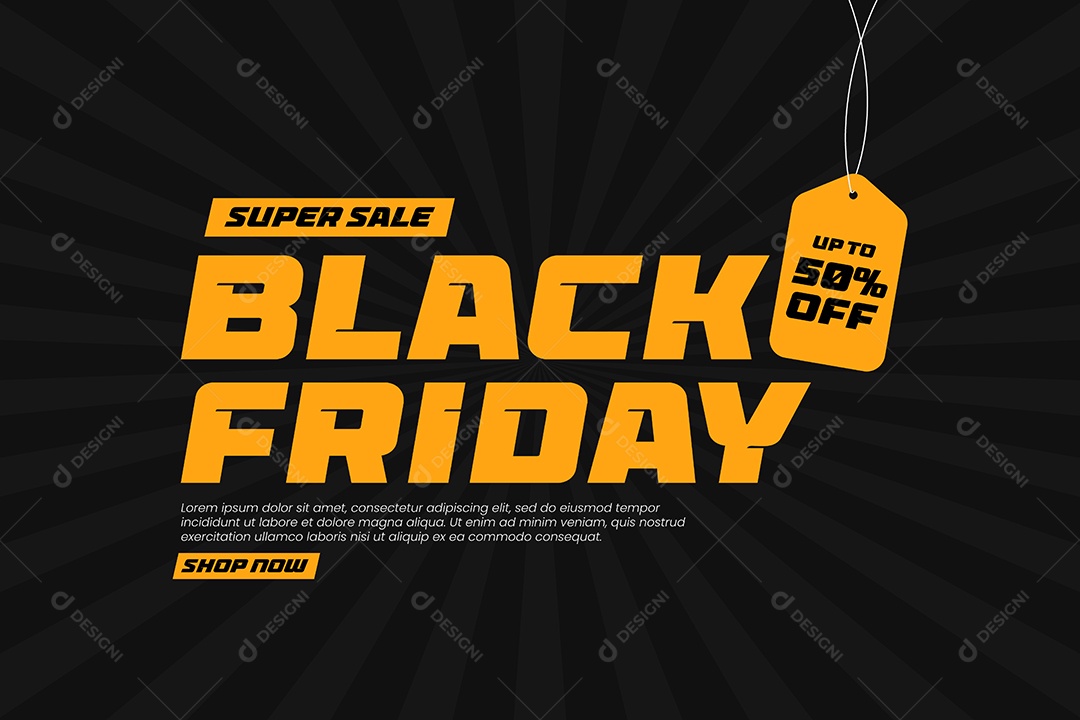 Black Friday Ilustração EPS Editável