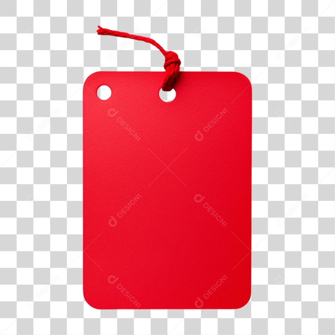 Etiqueta de Preço Vermelha PNG Transparente