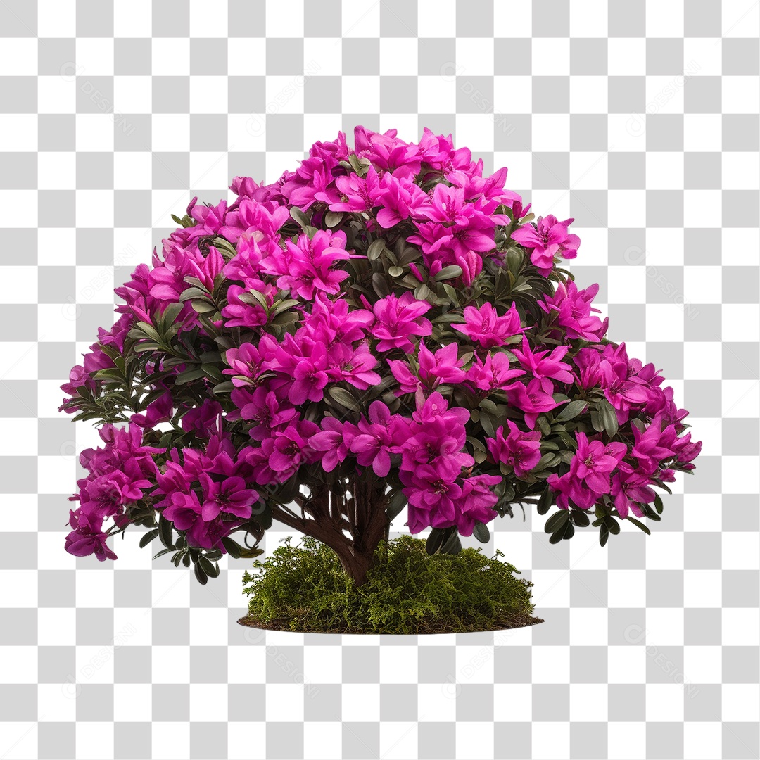 Árvore com Flores PNG Transparente