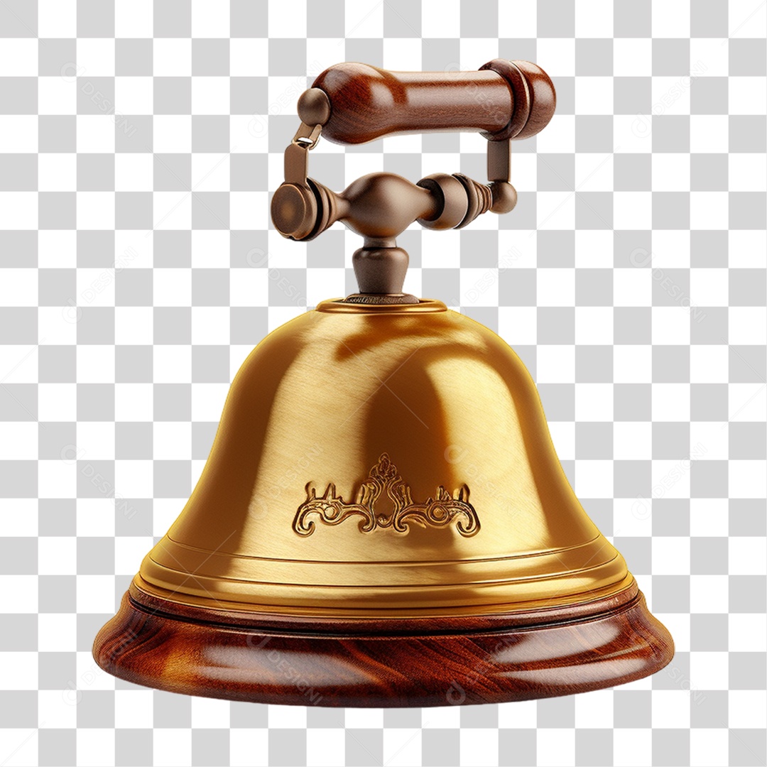 Sino Dourado PNG Transparente