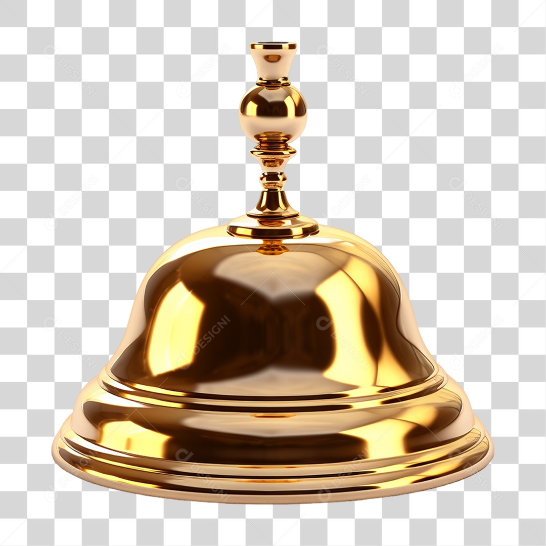 Sino Dourado PNG Transparente