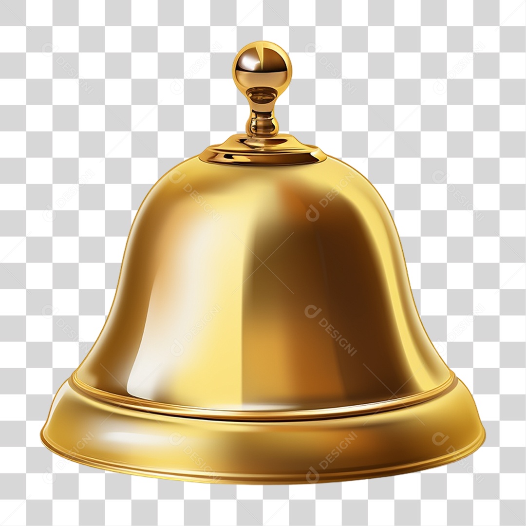 Sino Dourado PNG Transparente