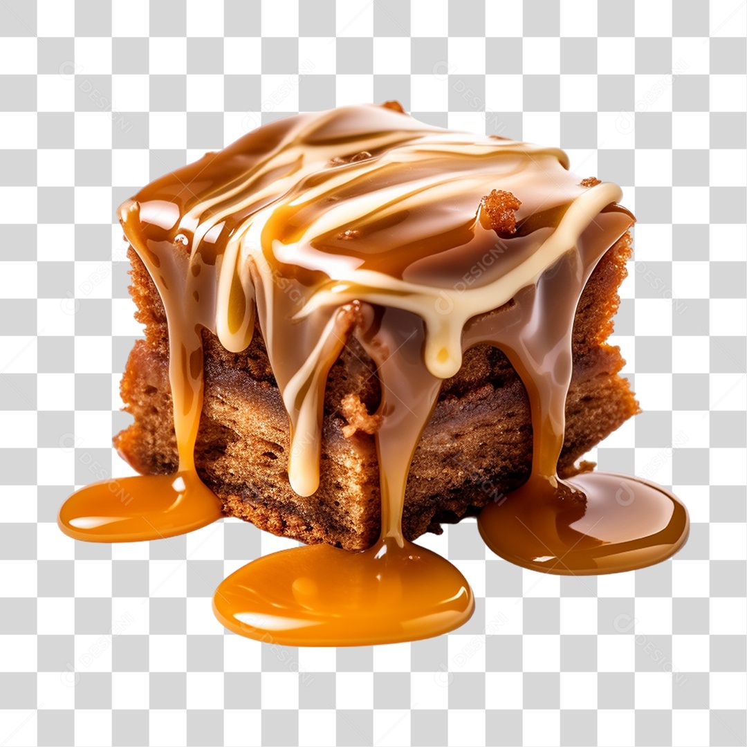 Fatias de Bolo de Chocolate PNG Transparente