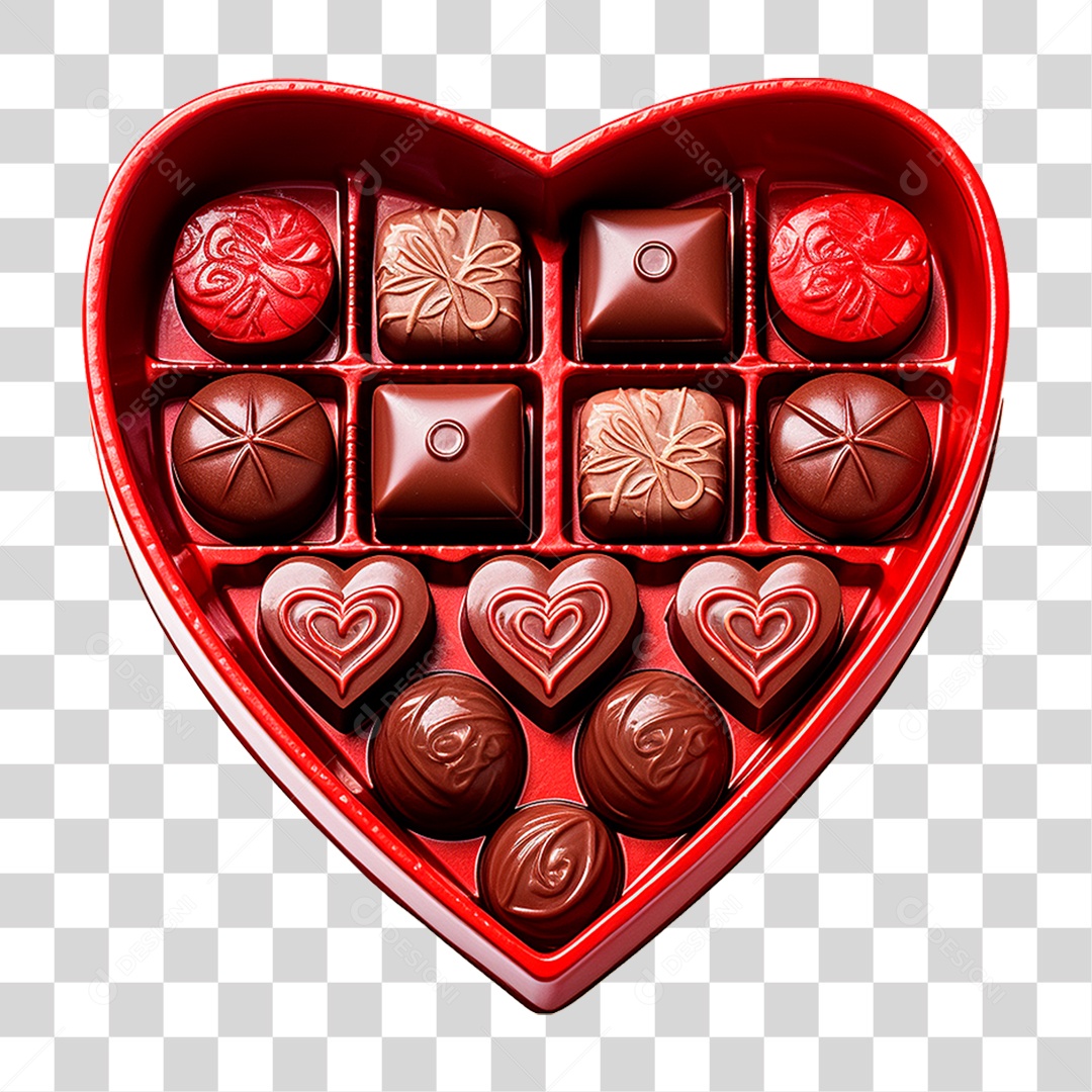Caixa de Chocolate PNG Transparente