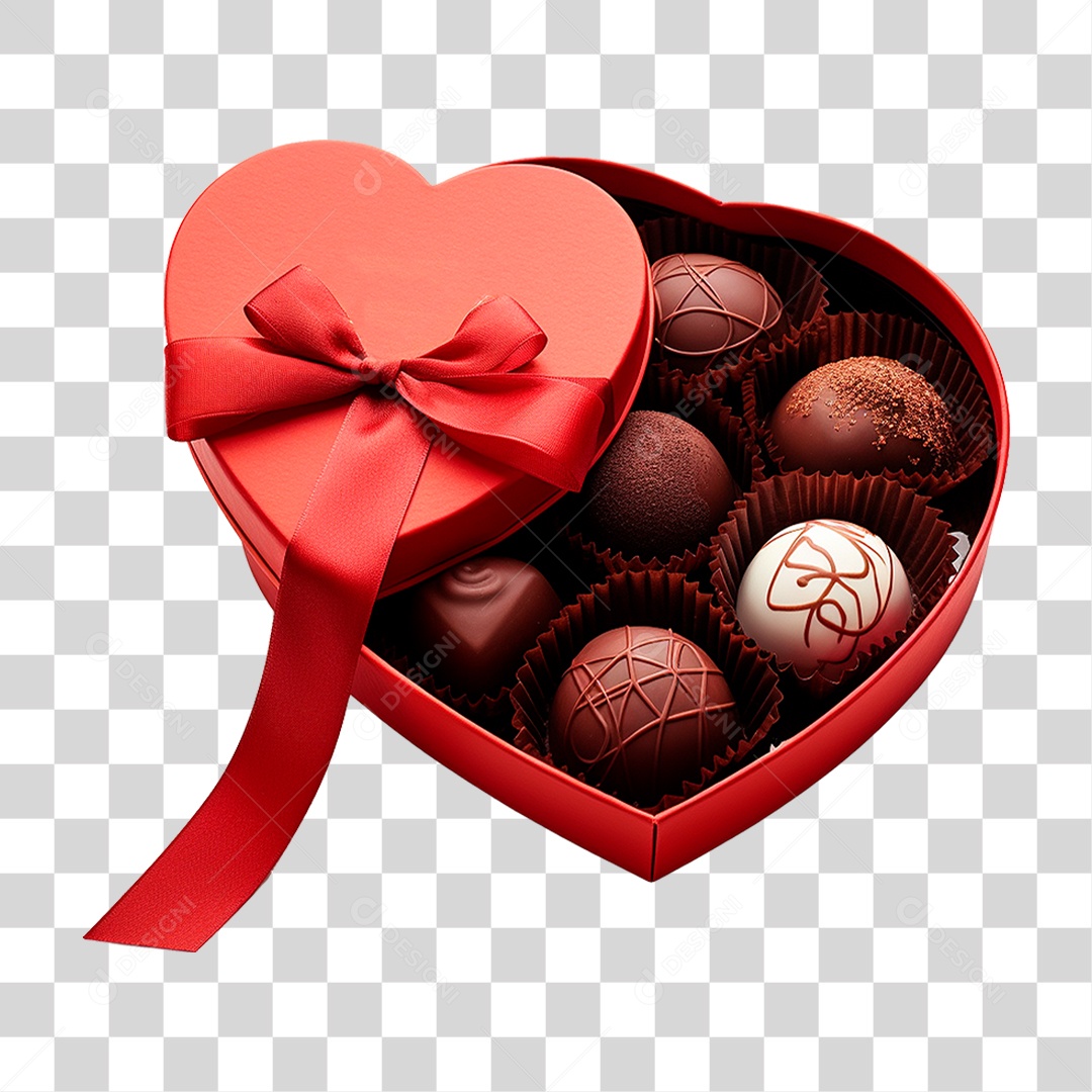 Caixa de Chocolate PNG Transparente
