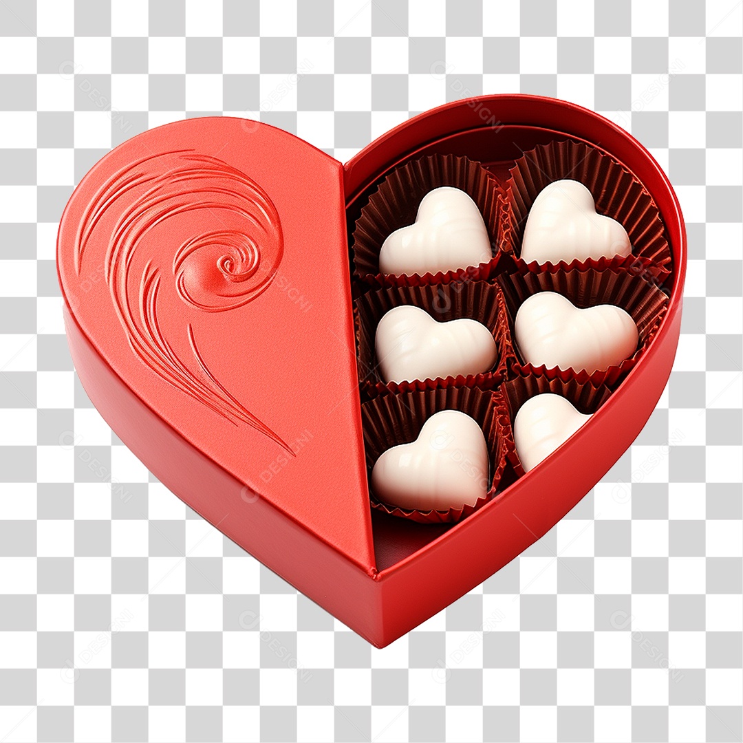 Caixa de Chocolate PNG Transparente