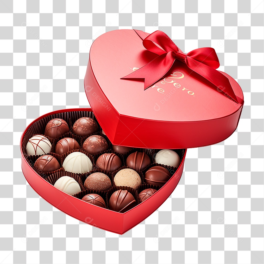 Caixa de Chocolate PNG Transparente
