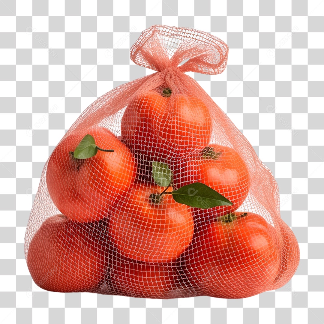 Saco com Tomates PNG Transparente