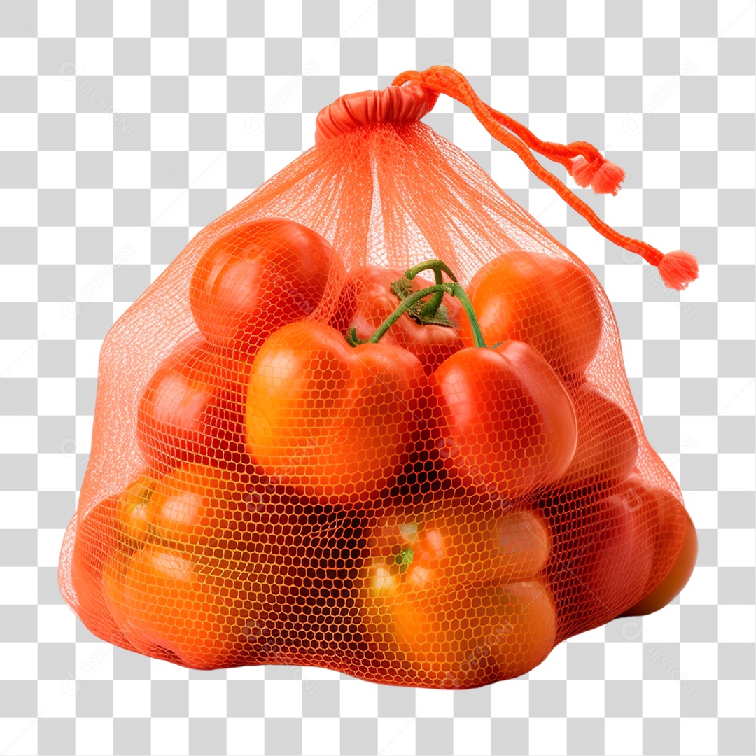 Saco com Tomates PNG Transparente