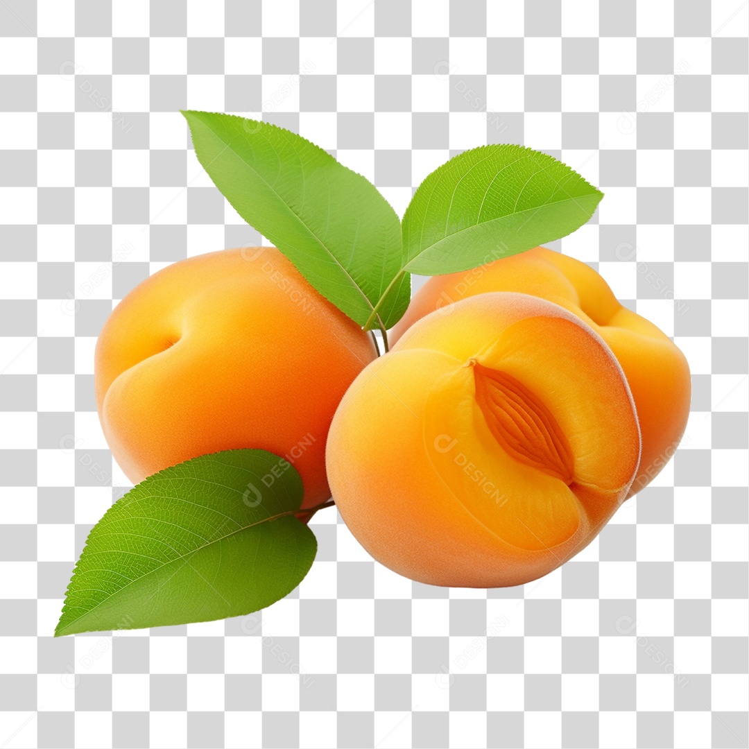 Fruta Damasco PNG Transparente