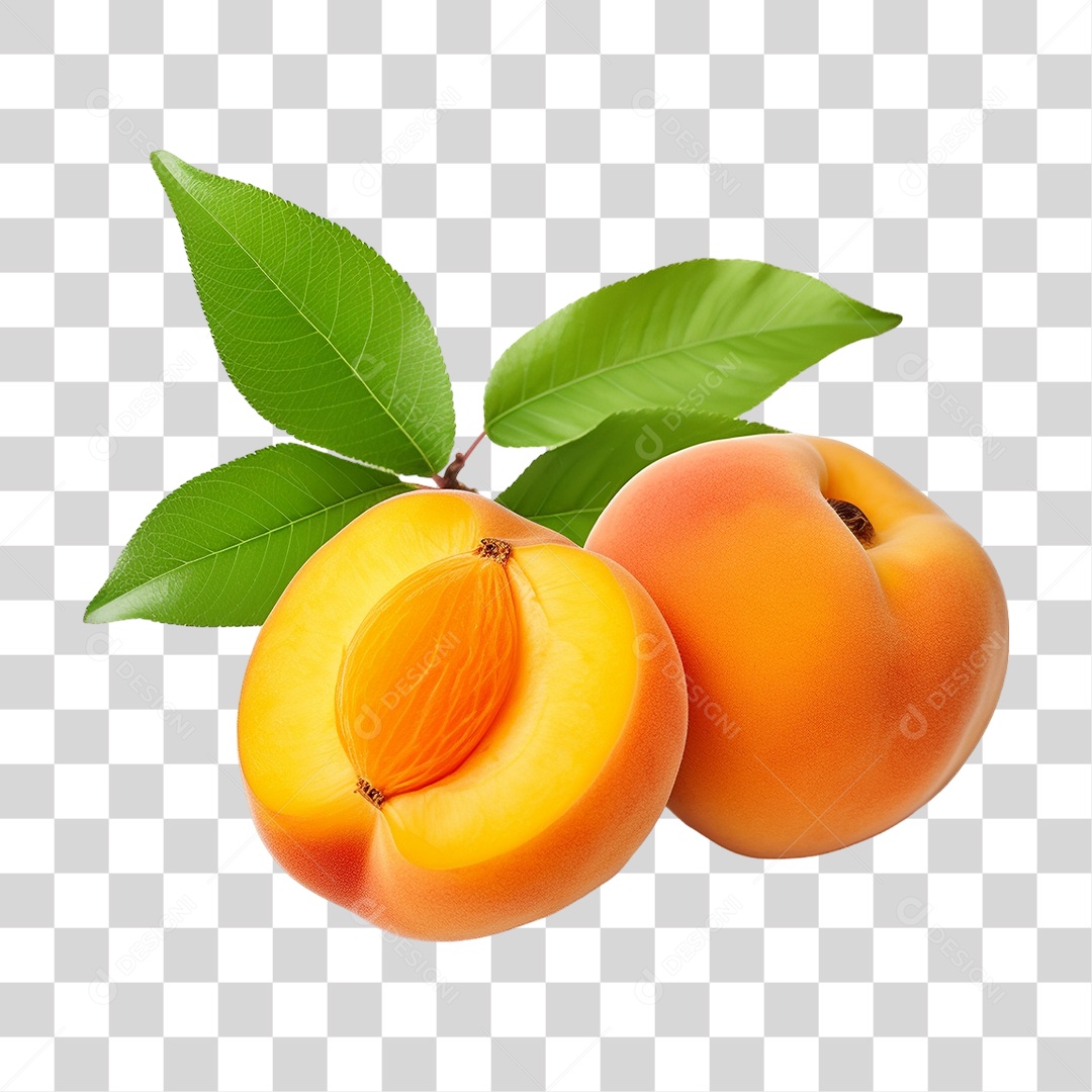 Fruta Damasco PNG Transparente