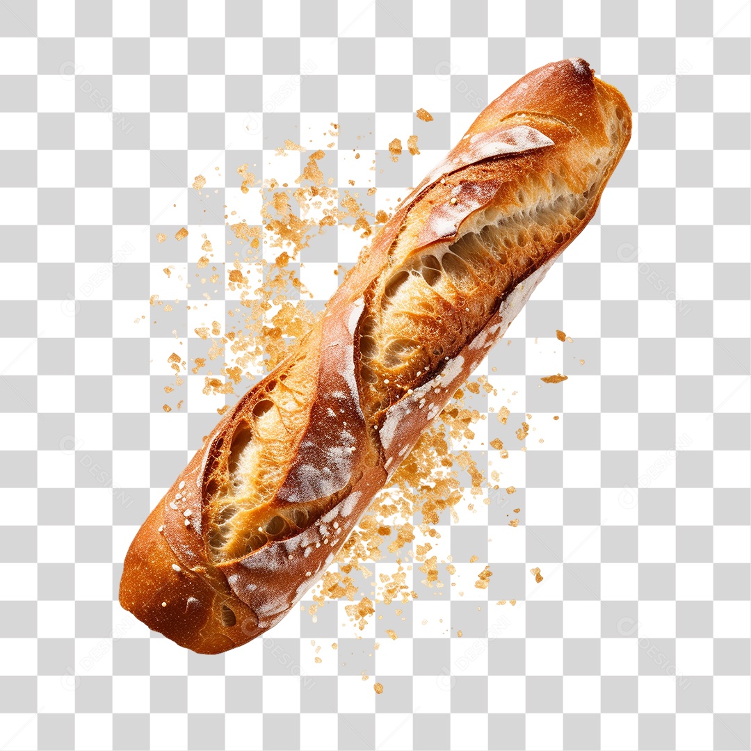 Pão Baguete PNG Transparente