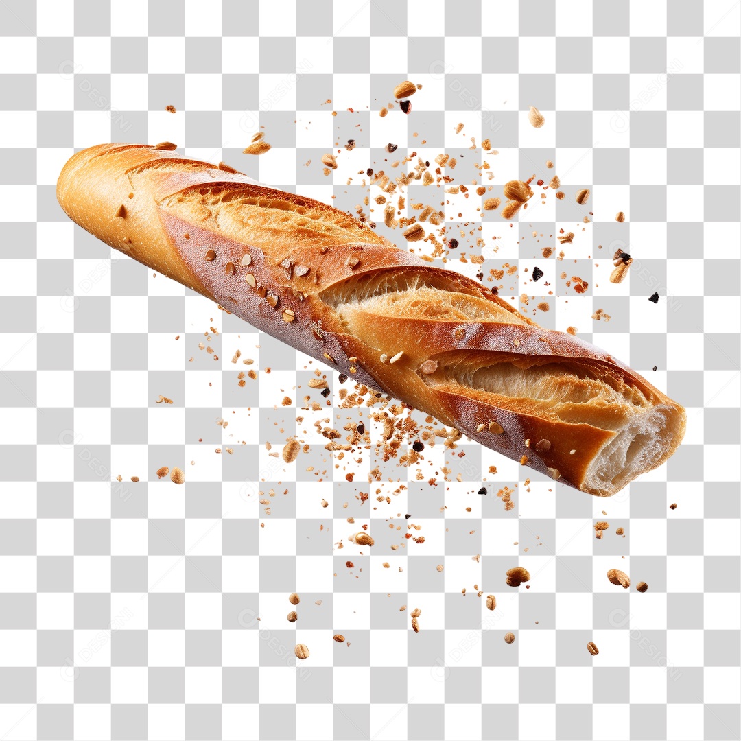 Pão Baguete PNG Transparente