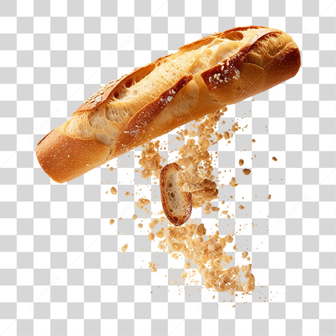 Pão Baguete PNG Transparente