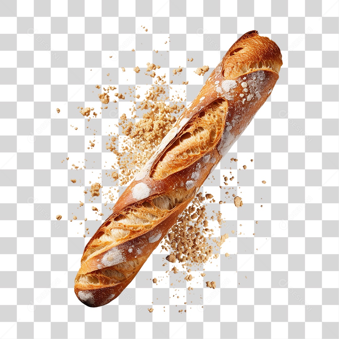 Pão Baguete PNG Transparente