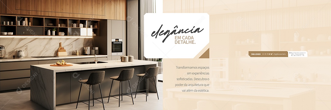 Carrossel Elegância em Cada Detalhe Social Media PSD Editável