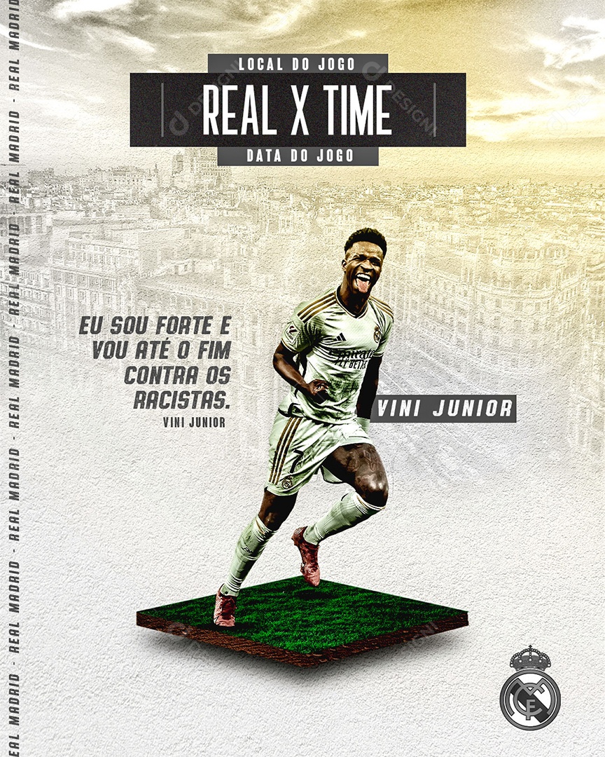 Social Media Jogador de Futebol PSD Editável