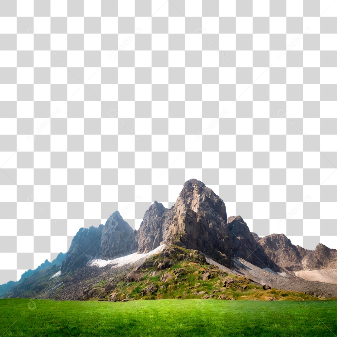 Montanha Rochosa PNG Transparente