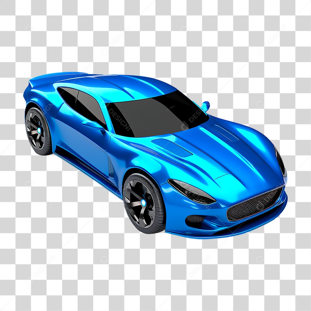 Carro Azul PNG Transparente