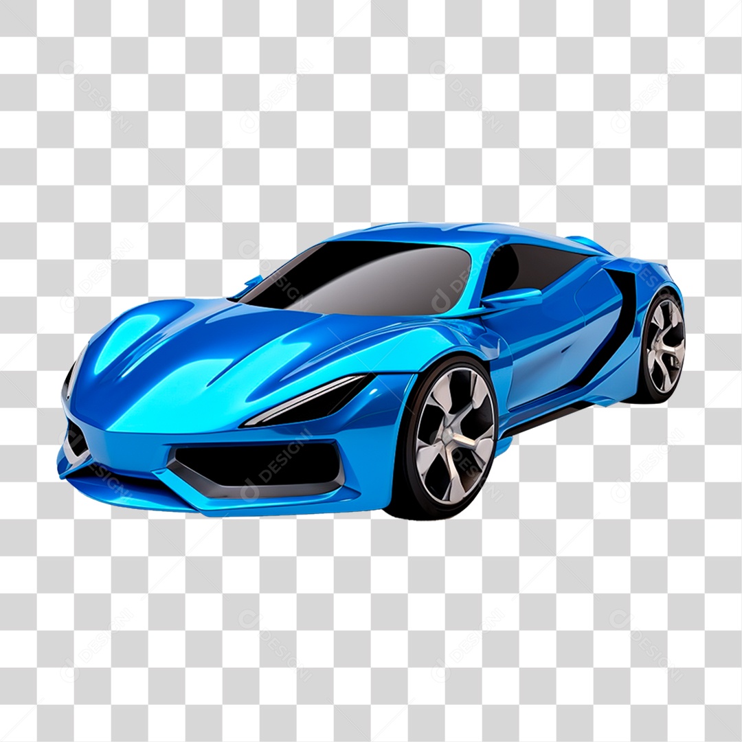 Carro Azul PNG Transparente