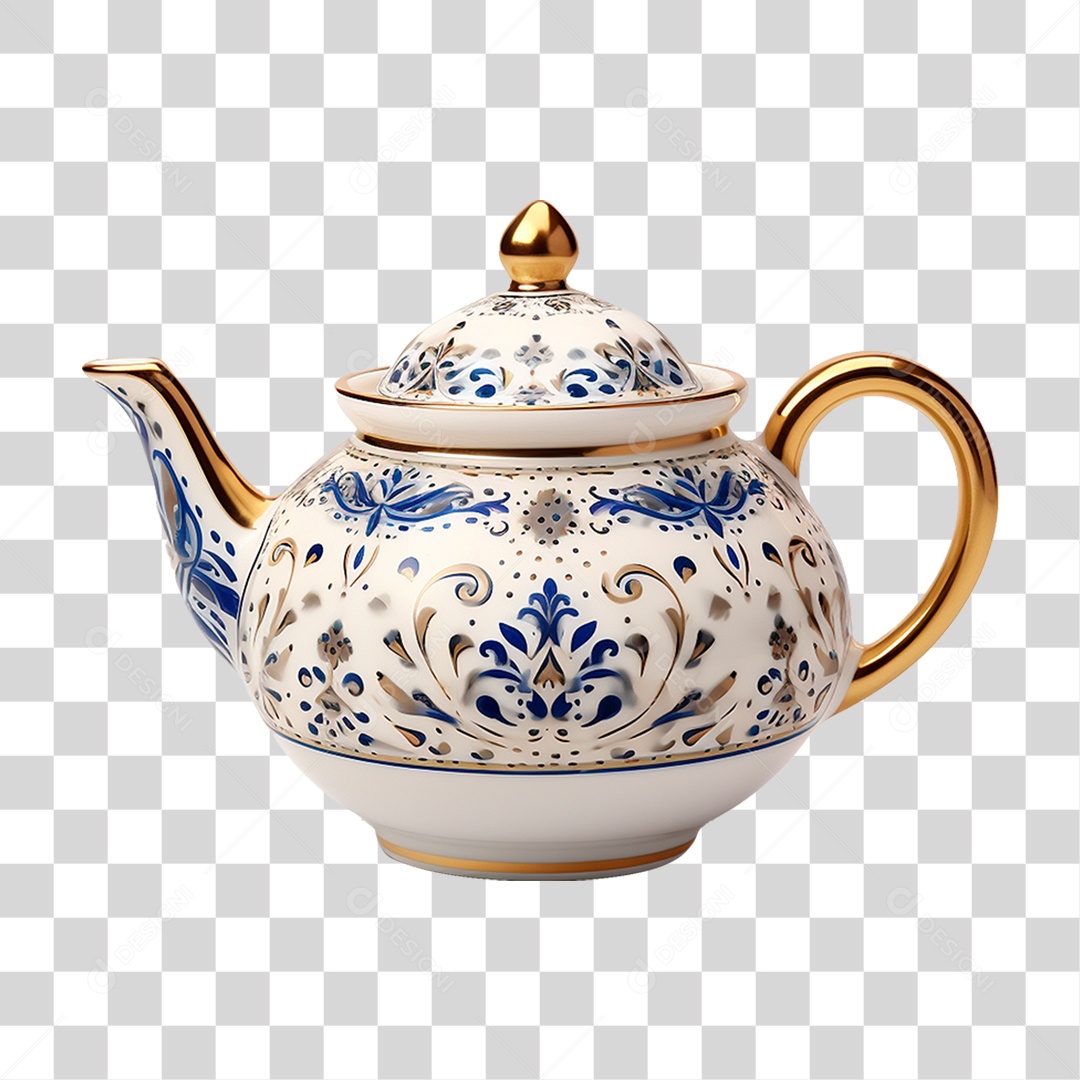 Bule de Cerâmica PNG Transparente