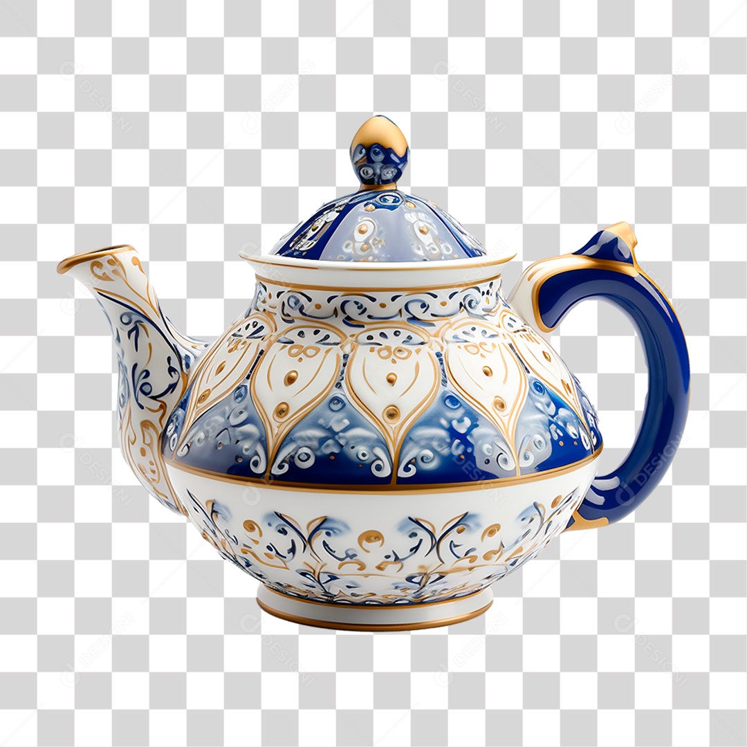 Bule de Cerâmica PNG Transparente