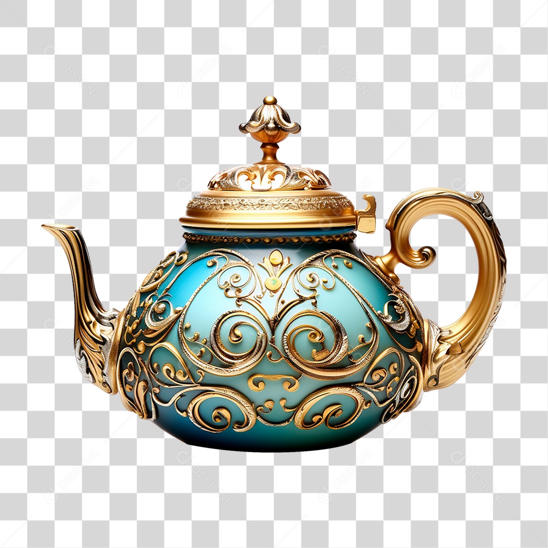 Bule de Cerâmica PNG Transparente