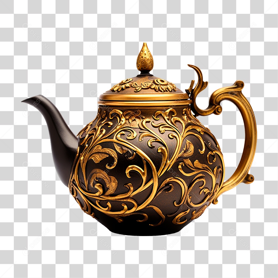 Bule de Cerâmica PNG Transparente