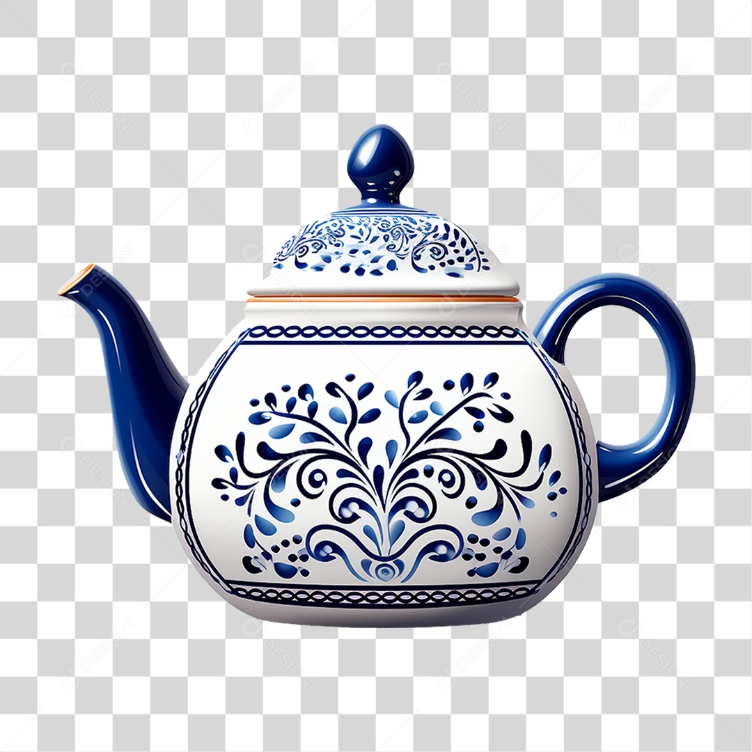 Bule de Cerâmica PNG Transparente